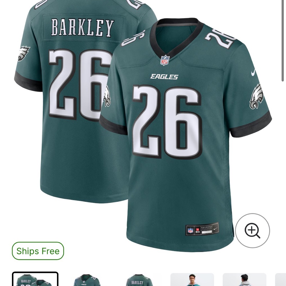 Philadelphia Eagles Men's Green Jersey